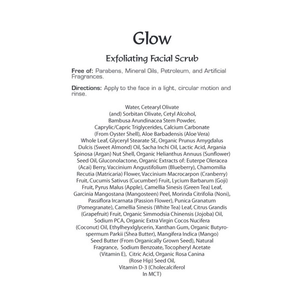 Glow Exfoliating Facial Scrub: 1 Jar