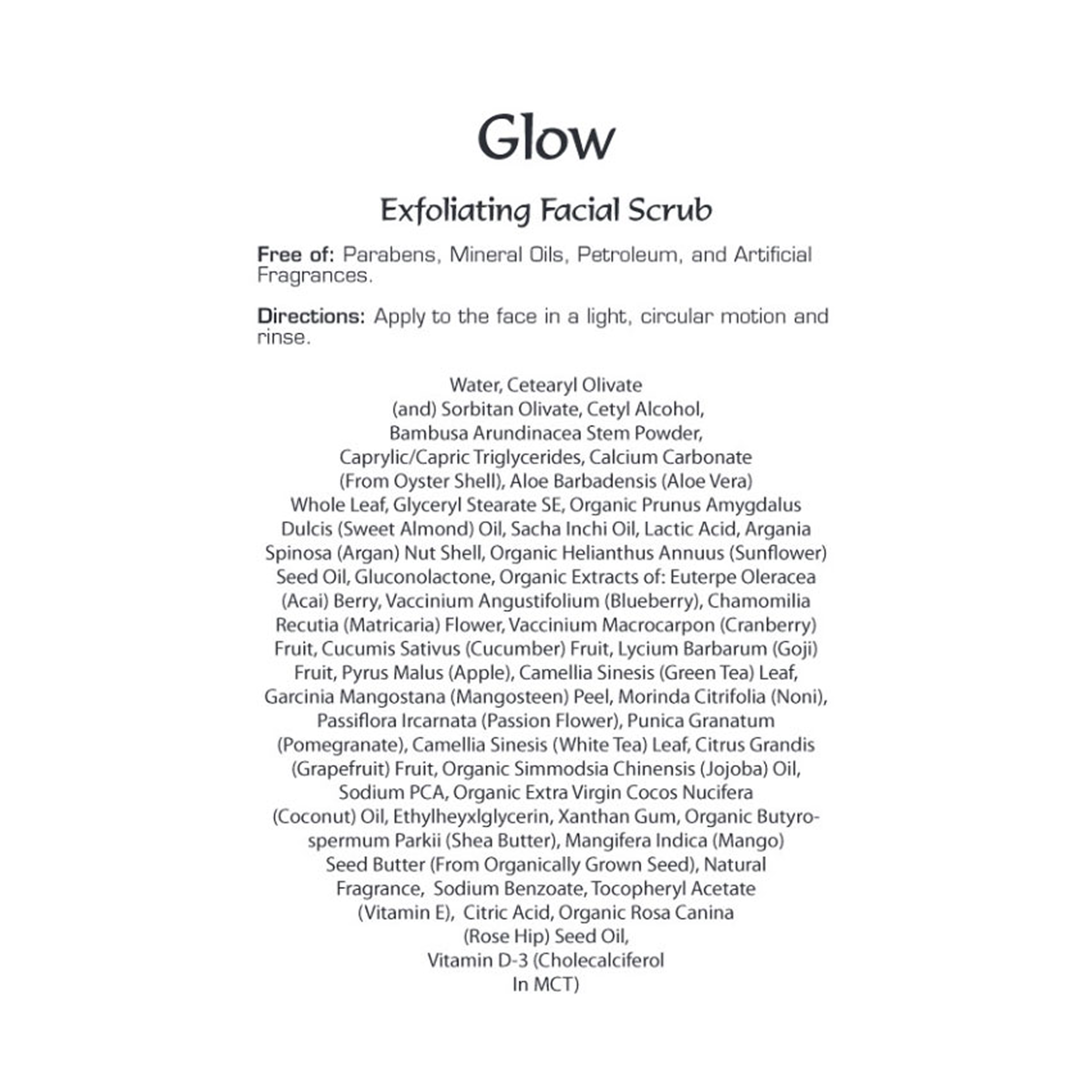 Glow Exfoliating Facial Scrub: 1 Jar