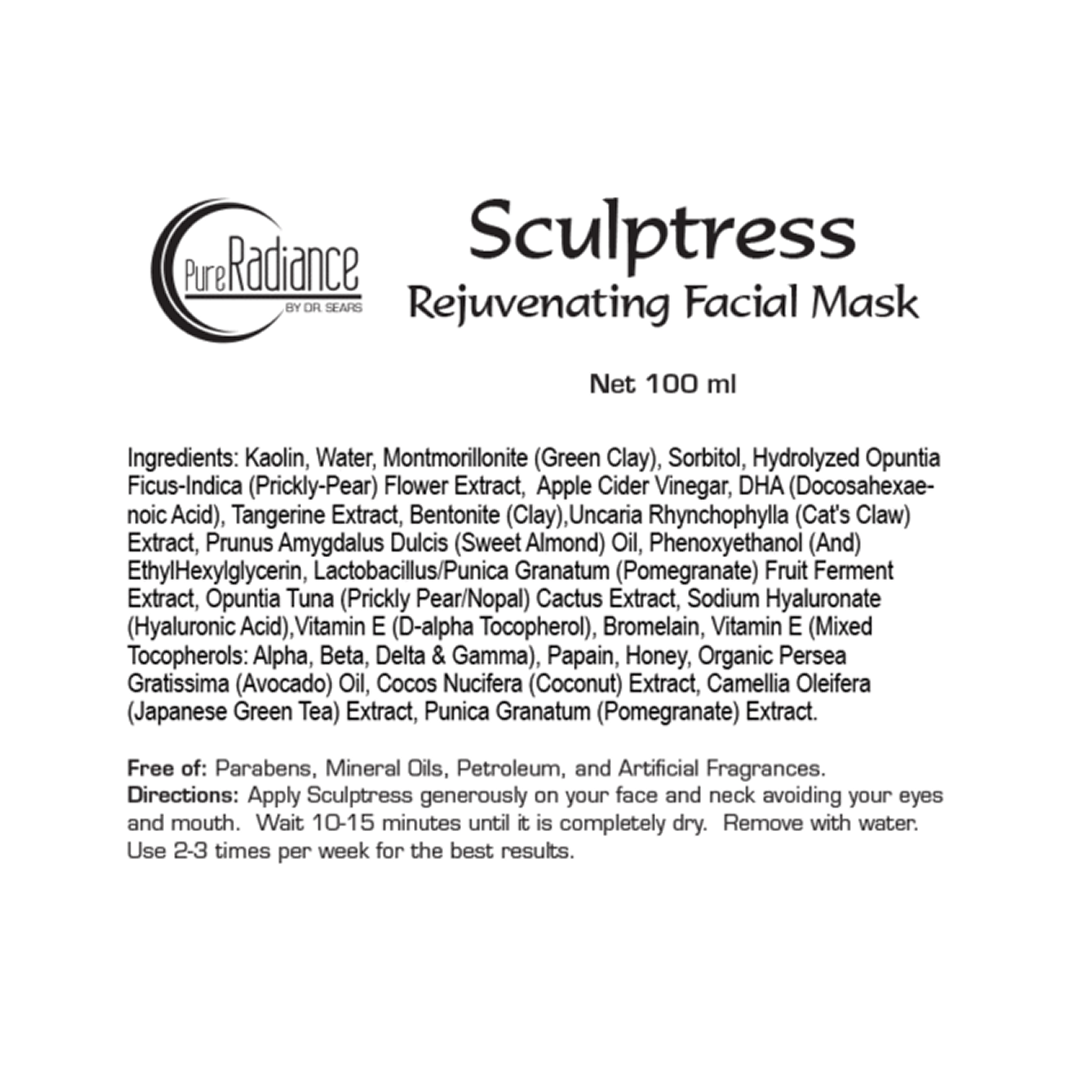 Sculptress Rejuvenating Facial Mask